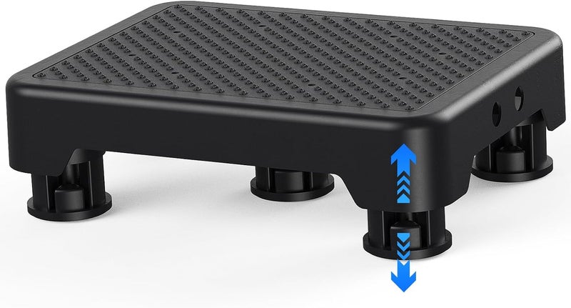 SPACELEAD Mobility Step Stool for Adults & Seniors, Indoor/Outdoor Portable Stair Assist, Anti-Slip Bathroom Step Stool, Platform Step for Kitchen, Office, and Bedroom, 600lbs Capacity, Black-Black - Image 1