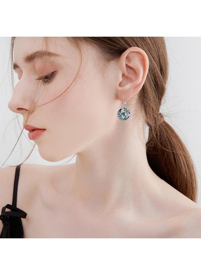 POPLYKE 925 Sterling Silver Ocean Earrings, Abalone Shell Earrings For Women, Cute Seahorse Starfish Shell Earrings - Image 5