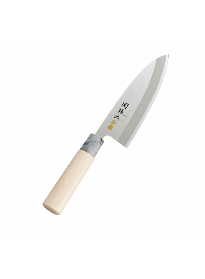 Kai Corporation KAI AK5063 Deba Knife Seki Magoroku Ginju, Stainless Steel, 6.5 inches (165 mm), Made in Japan - Image 1
