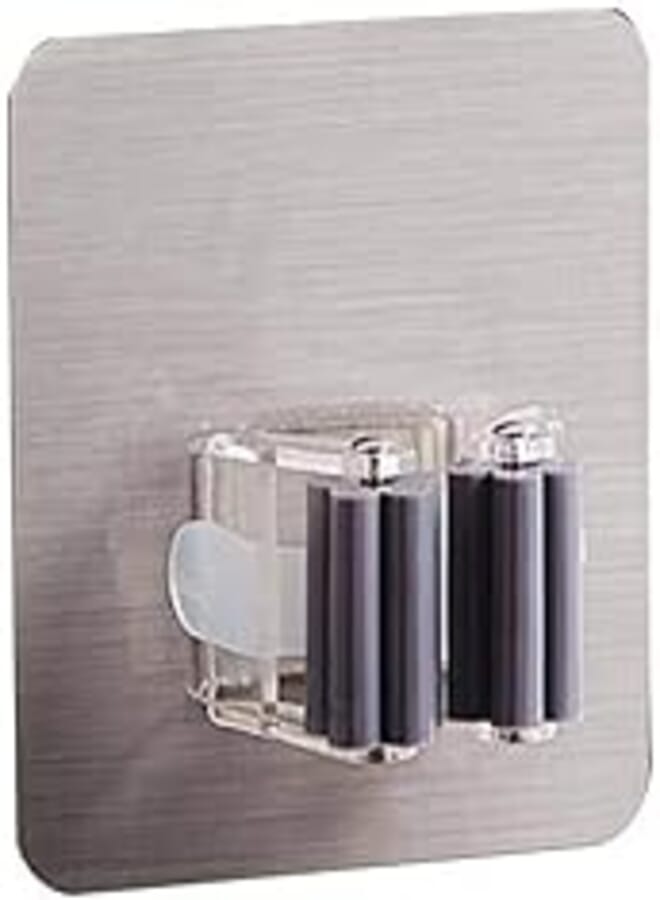Wall mounted broom holder kitchen bathroom wall mop holder magic sticker