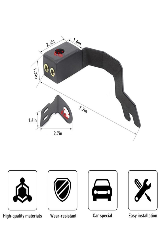 Linskip Heavy Duty CB Antenna Mount Compatible with Toyota 4Runner 2010-2025, Tailgate CB & Whip Bracket for 5th-6th Gen 4Runner Exterior Accessories(Passenger Side) - Image 3