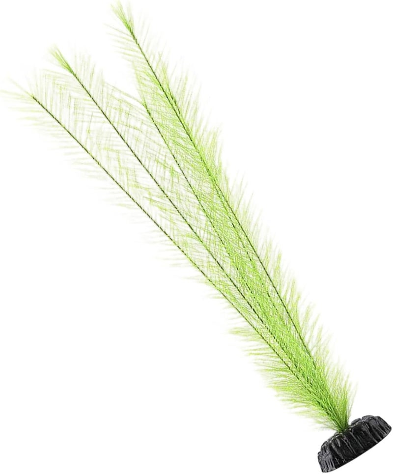Realistic Artificial Aquarium Plant, Plastic Feather Grass Fish Tank Faux Decor - Image 1