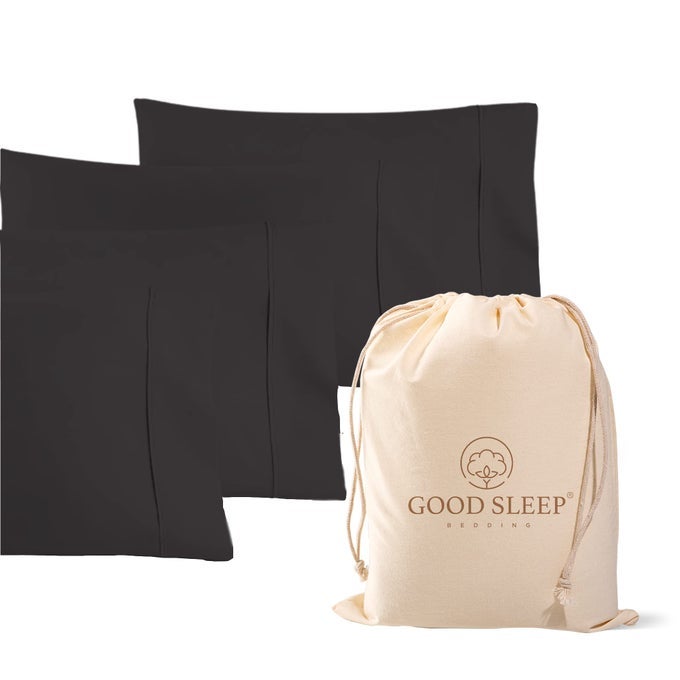 1000 TC DARK GRAY KING PILLOWCASES SET OF 4 100 EGYPTIAN COTTON PILLOW CASES WITH LONG STAPLE COTTON SATEEN WEAVE SILKY SOFT HOTEL LIKE BED PILLOW COVERS FOR COMFY SLEEPING SNUG FIT
