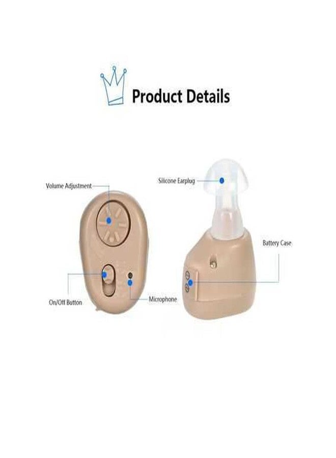 FCS K-86 Instant fit ITC Hearing Aid Personal Sound Hearing Amplifier for Seniors and Adults with Moderate Hearing Loss (Pack of 2) (3 Month Seller Warranty) - Image 3