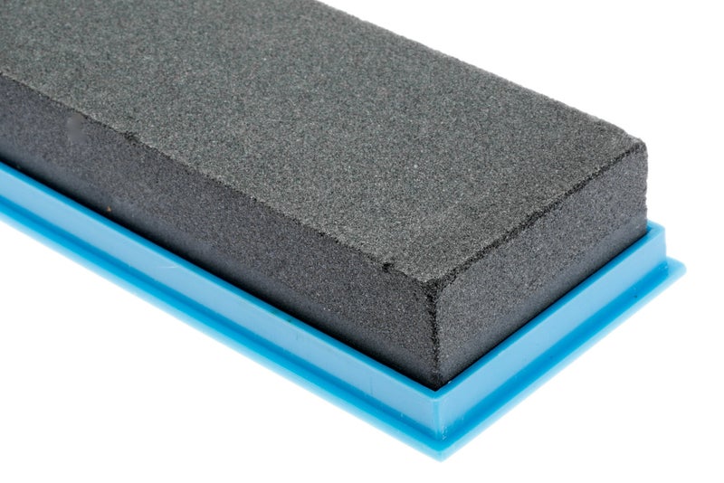 SE 8-Inch Silicon Carbide Double-Sided Whetstone - Sharpening Stone with 120 and 240 Grits, Includes Blue Storage Case SS72BK - Image 4