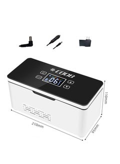 Insulin Fridge,Portable Mini fridge with Temperature Control,Constant Temperature Cold 2-18℃,3 Injection Pens Rechargeable Cooler Box for Car,Travel,Home
