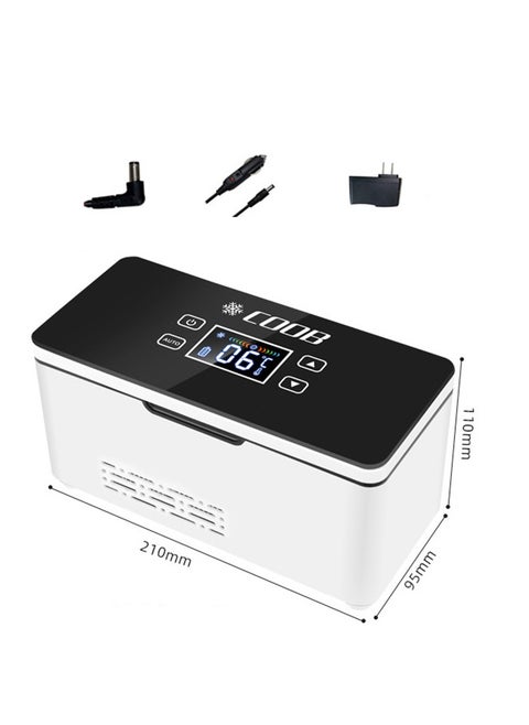 Insulin Fridge,Portable Mini fridge with Temperature Control,Constant Temperature Cold 2-18℃,3 Injection Pens Rechargeable Cooler Box for Car,Travel,Home