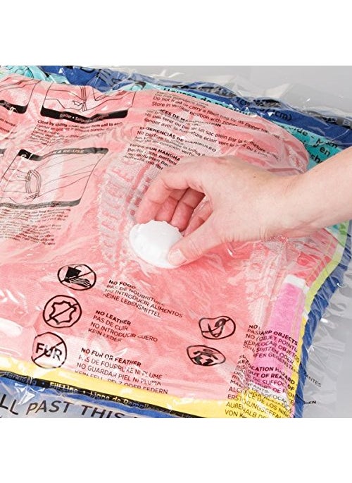 InterDesign Vacuum Storage Bags with Resealable Closure for Closets Drawers Pack of 2 JumboSize  - Image 5