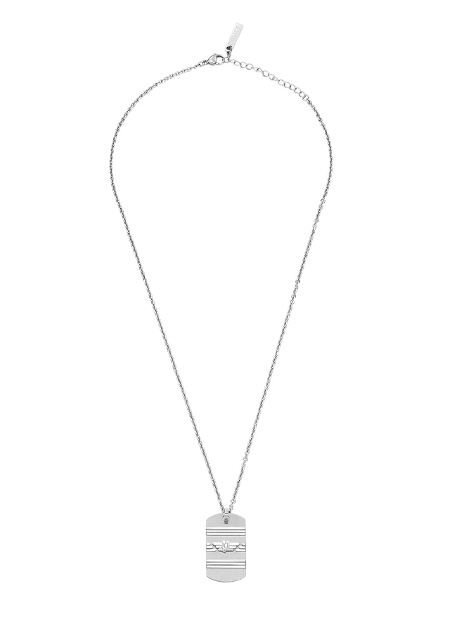 بوليس Police Revelry Stainless Steel Chain Gents Necklace With Wing Logo - PEAGN0033301