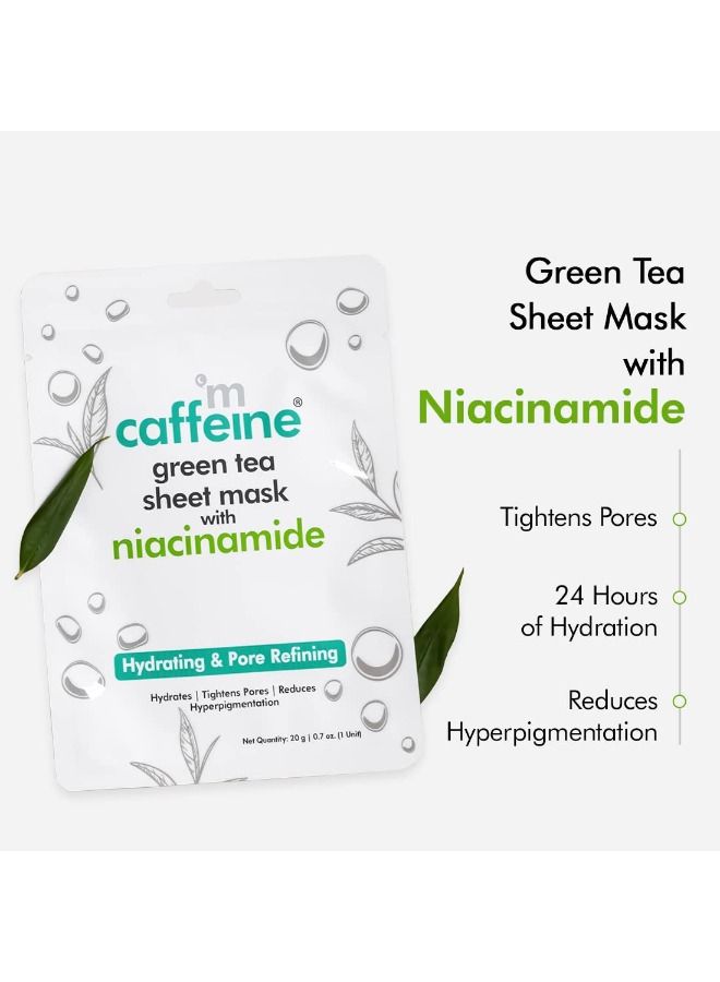 إم كافيين قناع ورقة الشاي الأخضر من نياسيناميد لتنقية المسام - عبوة من 3 قطع - Image 2