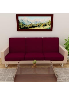 Dream King Terry Polycotton Sofa Seat Protector Flexible Elastic Stretchable Sofa Cover Sofa Protector Four Seater Color Maroon Size 23 inch X 23 inch Pack of 6