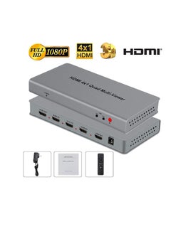 Tobo 4X1 HDMI Multi-viewer HDMI Quad Screen Real Time Multiviewer with HDMI Seamless Switcher Function Full 1080P&3D Support 5 Modes for PS3/PC/STB/DVD (4X1 HDMI Multi-viewer)(TD-427H-05)