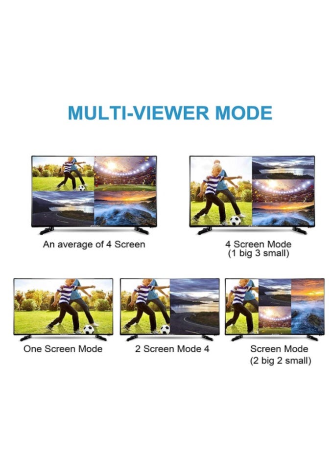 Generic - Tobo 4X1 HDMI Multi-viewer HDMI Quad Screen Real Time Multiviewer with HDMI Seamless Switcher Function Full 1080P&3D Support 5 Modes for PS3/PC/STB/DVD (4X1 HDMI Multi-viewer)(TD-427H-05) - Image 1