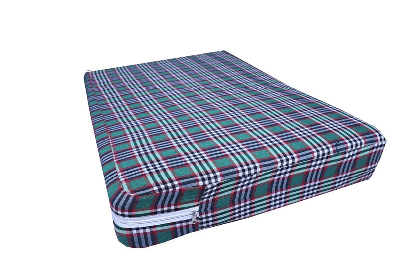 CheckMe Cotton Mattress Cover/Protector for King Size Bed with Zip/Chain 84x75x8 Inch / 7x6.25 Feet - Multicolor - Image 5