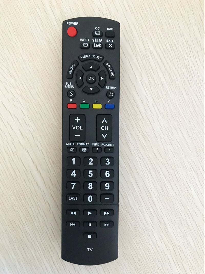 BOMAZ Replacement Remote Control for Panasonic TC-P55UT50 TH32LRU20 TH42PX600U TC-32LX60 TC-L32X2 Viera Plasma LCD HDTV - Image 1