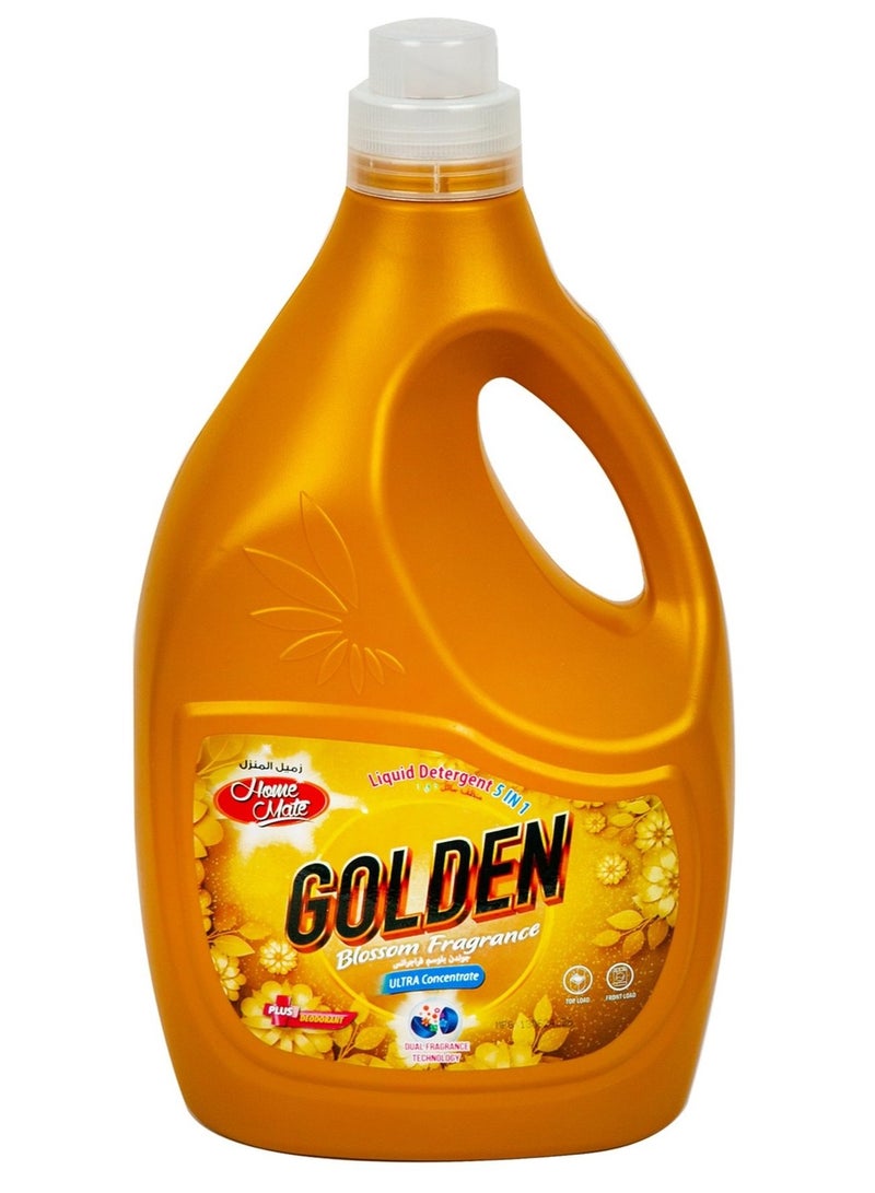 Home Mate Golden Blossom Fragrance Liquid Detergent 3.5 Litres - Image 1