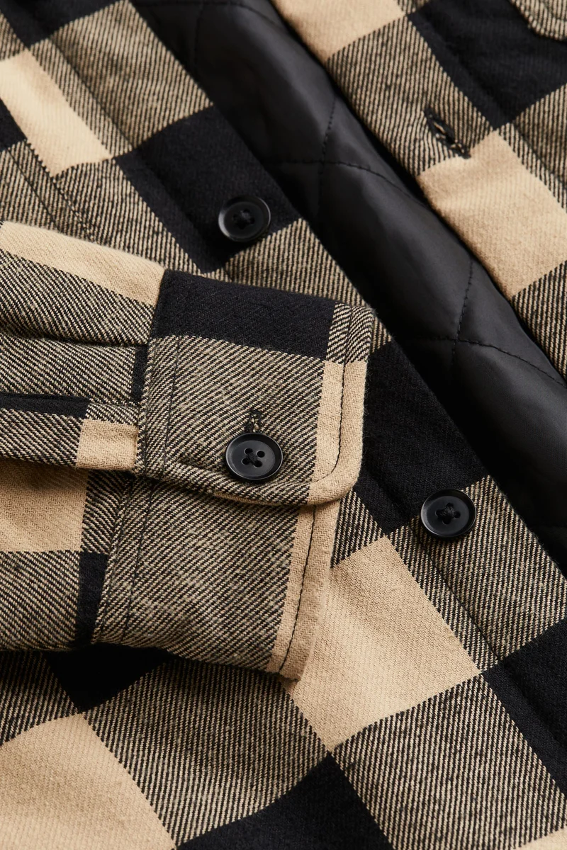 H&M Loose Fit Padded Overshirt