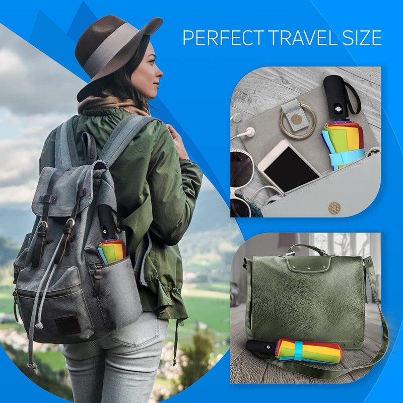 ZEYFLEEB Umbrella, UV Big Size Umbrella for Sun Protection Rain Windproof Strong large 3 fold for men women kids boys girls Perfect small & stylish Windproof & Compact - Image 4