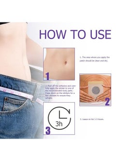 EELHOE Weight Loss Stickers Bye Bye Meat Thigh Meat Sculpting Belly Button Stickers  - Image 4