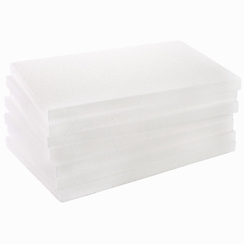 YOUEON 7 Pack Craft Foam Blocks 17x11x1 Inch White Foam Rectangle Blocks Polystyrene Sheets EPS Boards for Arts and Crafts Sculpting Modeling School Home