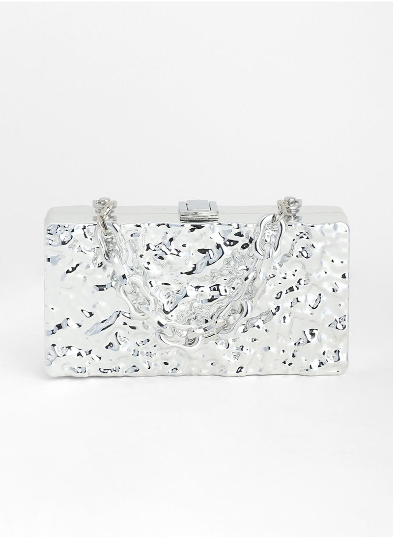 Haute Sauce The Dented Chain Clutch Bag  - Image 4