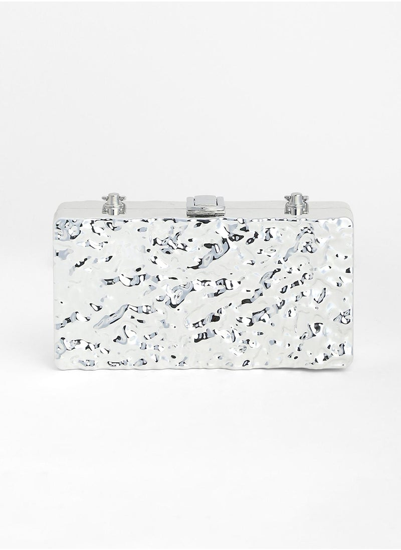 Haute Sauce The Dented Chain Clutch Bag  - Image 5