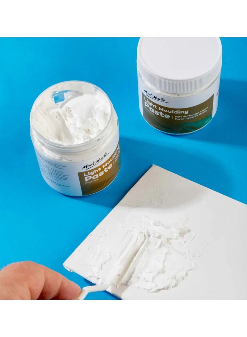 Mont Marte Premium Light Moulding Paste 250ml Content For Achieving Textures - Image 2