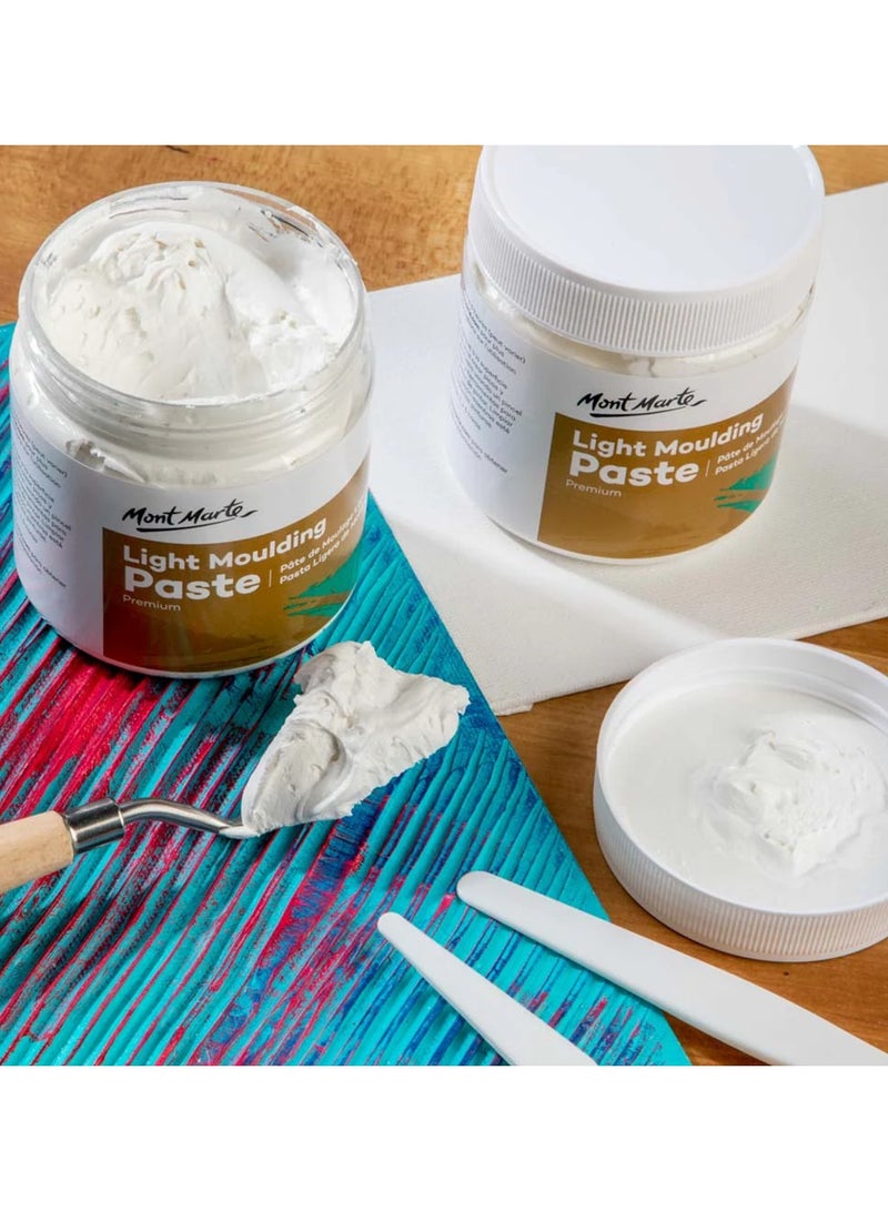 Mont Marte Premium Light Moulding Paste 250ml Content For Achieving Textures - Image 4