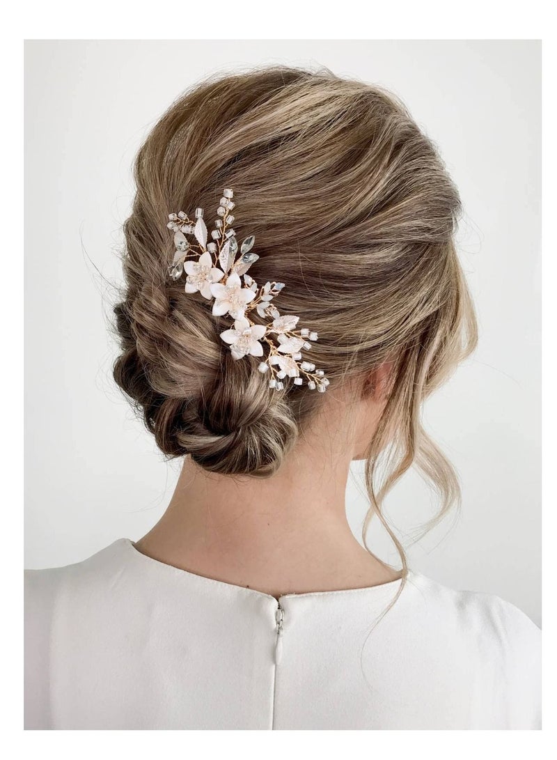 KASTWAVE Wedding Hair Comb Clip Bridal Crystal Wedding Hair Accessories for Brides and Bridesmaid - Image 1