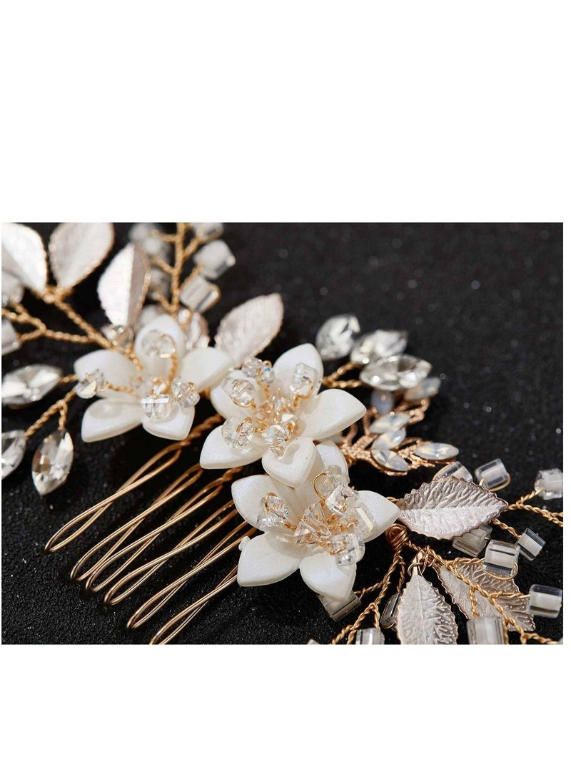 KASTWAVE Wedding Hair Comb Clip Bridal Crystal Wedding Hair Accessories for Brides and Bridesmaid - Image 5