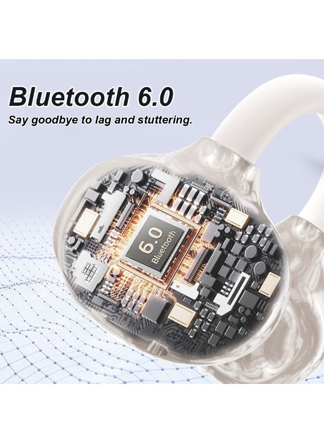 caijin Bluetooth earphones: wireless, clip-on, fast charging, HiFi sound quality, noise cancellation, sports performance, ultra-long battery life, ultra-long standby time - Image 2