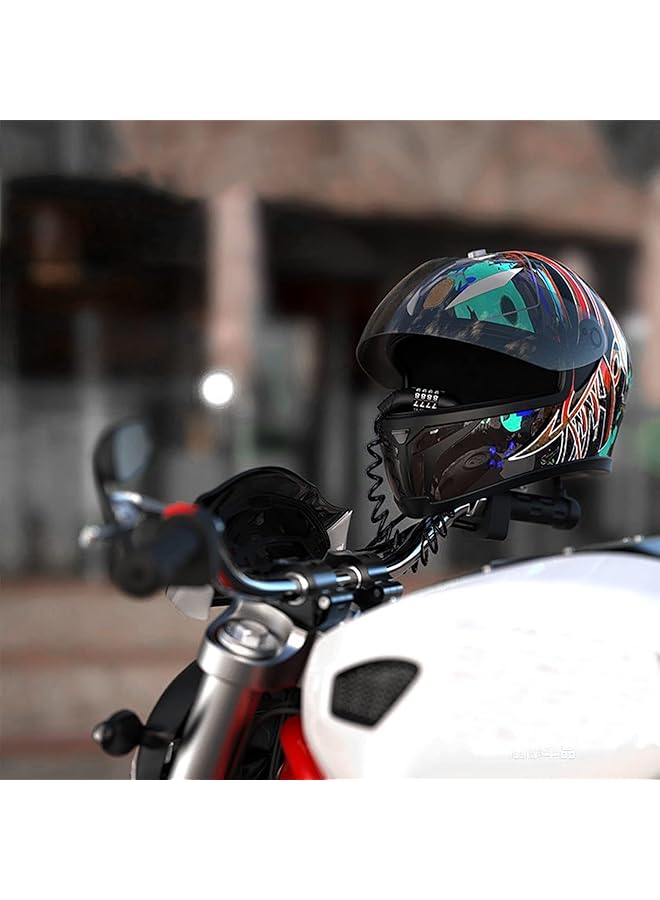 KASTWAVE Motorcycle Helmet Lock & Security Cable, Security Pin Locking Chain, Bike Cable Lock Universal, Suitable For Bike Helmet, Jacket, Cabinets & Luggage - Image 5