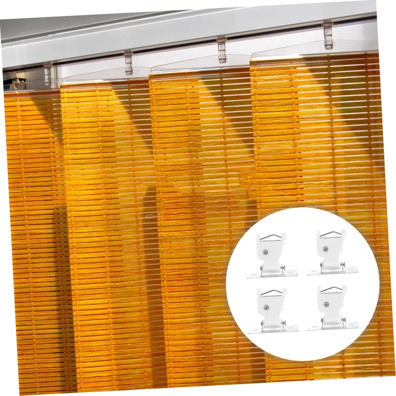 Bamboo Curtain Cord Locks 4 Sets Easy Install Roman Shade Locks for Windows Blinds - Image 5