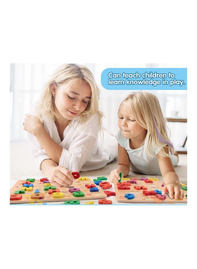 NIBEMINENT Alphabet 1 2 3 Years Old, Children's Preschool Learning Toy, Educational Name Puzzle Gifts for Boys and Girls 11.6 x 0.23cm - Image 4