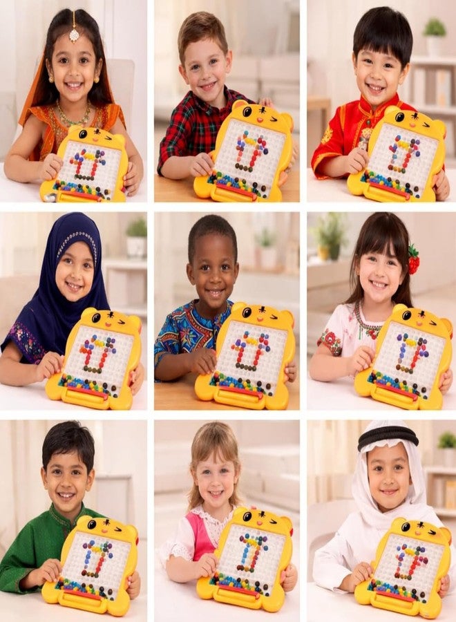 Mashes Magnetic Drawing Board for Kids with 80 Beads & Magnetic Pen | Big Size Magnetic Doodle Board | Educational Learning Toy, Drawing & Creativity for Boys & Girls (Multicolor) - Image 5
