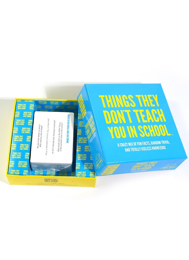 Family Reunion Card Games Things They Don't Teach You in School