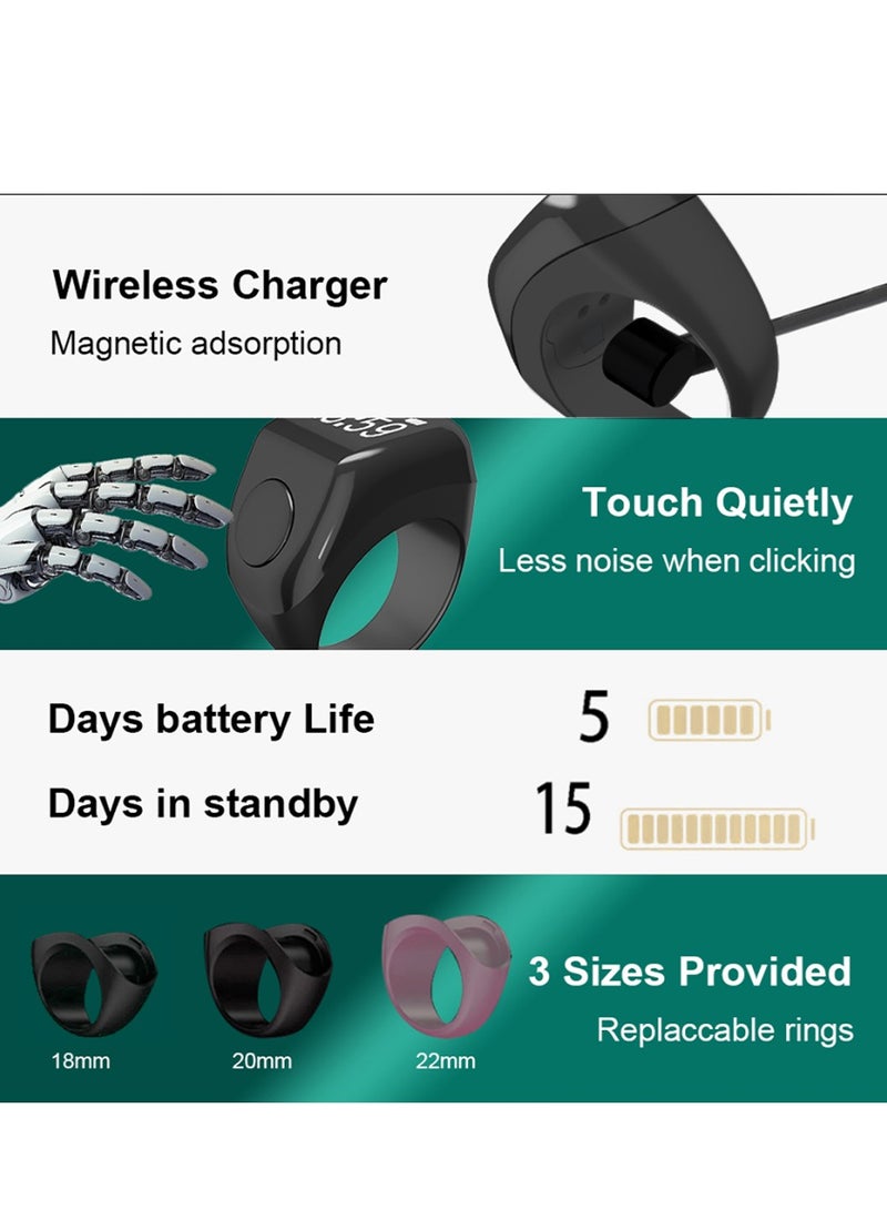 Smart Tasbih Zikr Ring Fashion Smart Ring Watch iqibla Tasbih Tasbeeh Counter - Image 2