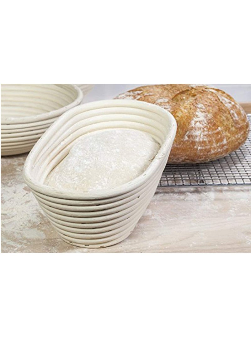 Y&D - Premium Oval Basket with Liner - Perfect Proofing for Making Beautiful Bread, Bowl Cloth For Home Professional Sourdough Baking 10 x 6 4 inches - Image 1
