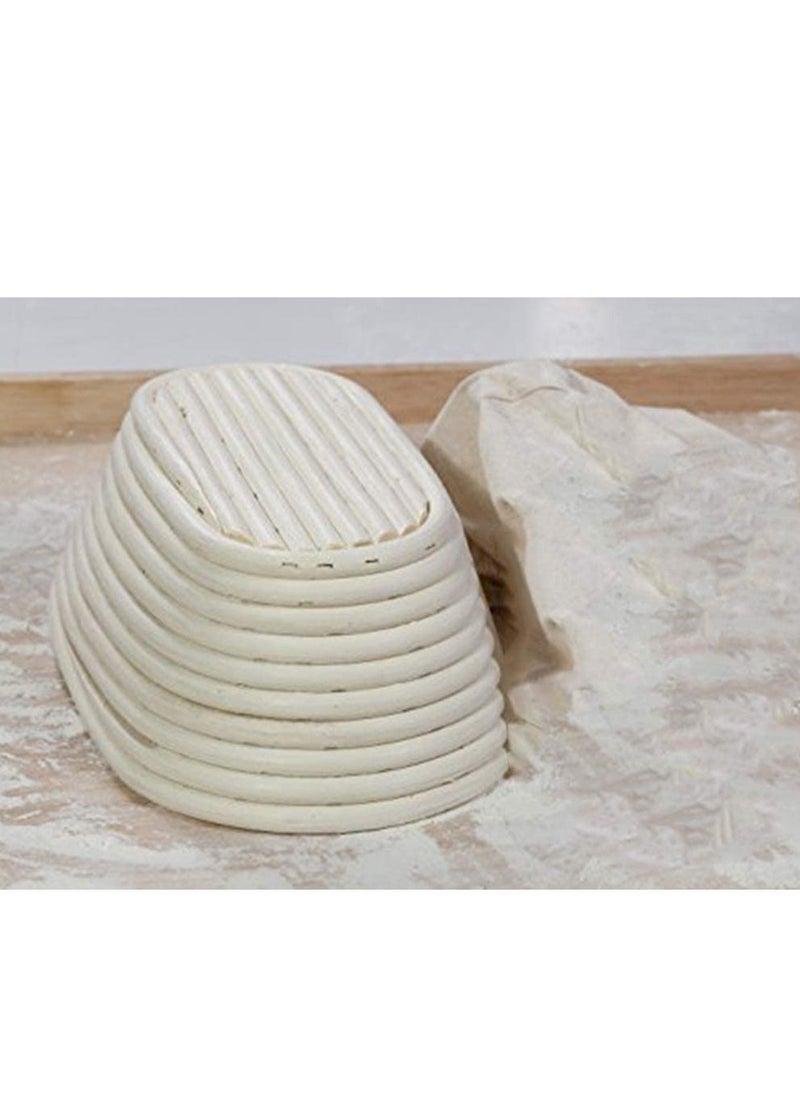 Y&D - Premium Oval Basket with Liner - Perfect Proofing for Making Beautiful Bread, Bowl Cloth For Home Professional Sourdough Baking 10 x 6 4 inches - Image 1