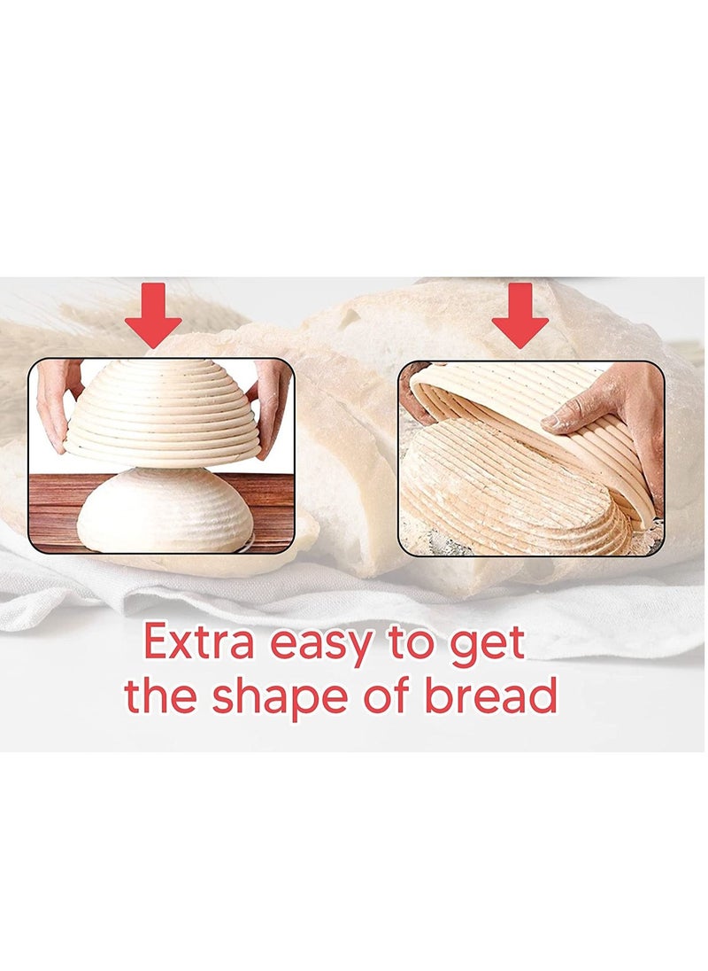 Y&D - Premium Oval Basket with Liner - Perfect Proofing for Making Beautiful Bread, Bowl Cloth For Home Professional Sourdough Baking 10 x 6 4 inches - Image 1