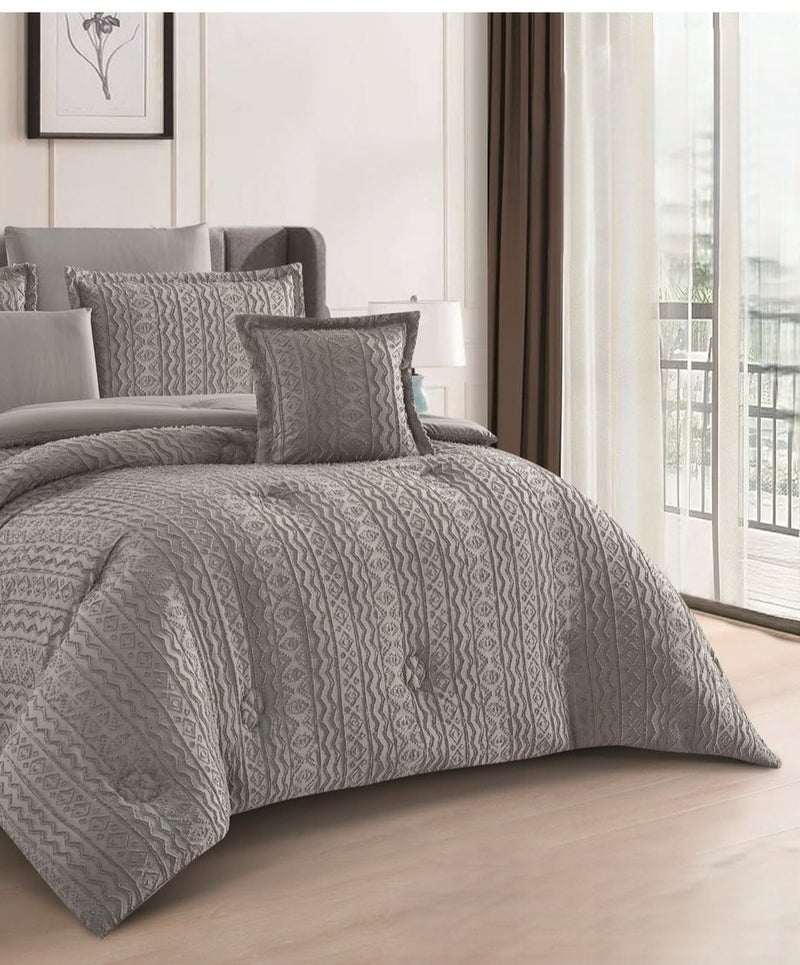 Elegant 8-piece summer bedspread set for a double bed, featuring a quilted design and microfiber material, sized 260x240 cm. - Image 2