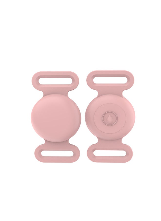 Generic - Suitable For Apple Airtag Protective Case Pet Collar Tracker Anti-loss Waterproof Silicone Drop Plug Protective Case-Color:Wine Red-Applicable Model:L Code - Image 1