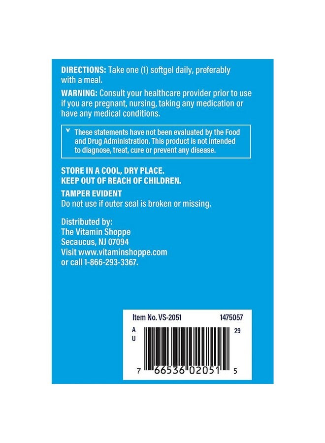 The Vitamin Shoppe B-Complex 100 - Supports Energy Production, Nervous System Function & Nutrient Metabolism - Excellent Source of B1, B2, B6, B12, Niacin, Folic Acid & Biotin (300 Softgels) - Image 4