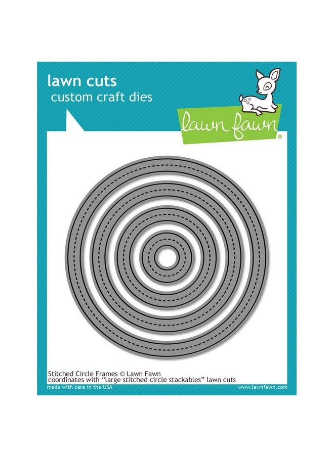Lawn Fawn - Stitched Circle Frames Lawn Cuts Custom Craft Die - Image 1