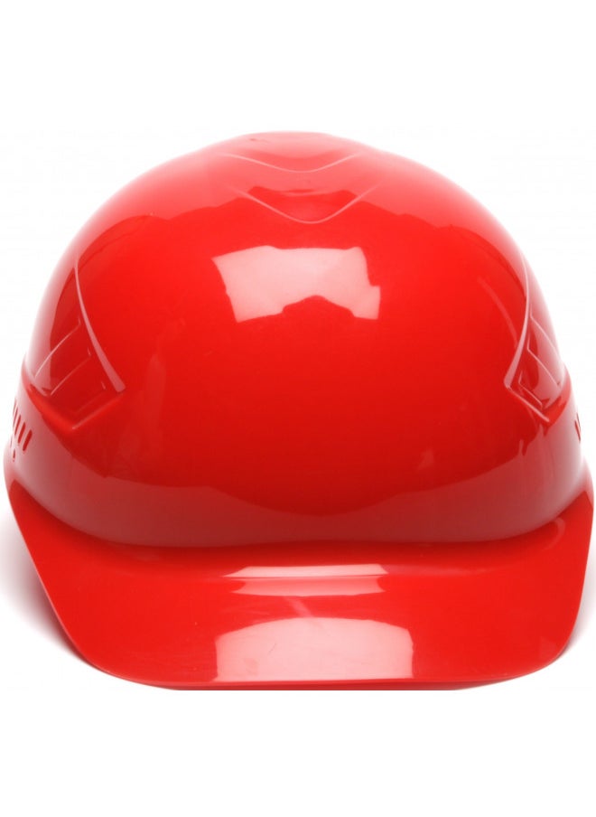 Pyramex Safety Pyramex Ridgeline 4 Point Glide Lock Suspension Bump Cap, Red  - Image 1