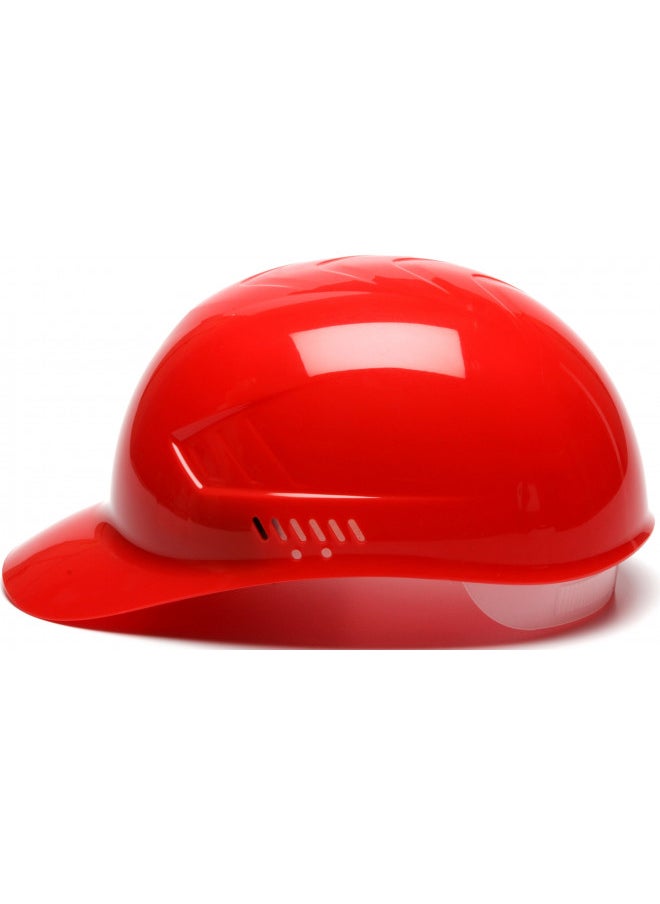 Pyramex Safety Pyramex Ridgeline 4 Point Glide Lock Suspension Bump Cap, Red  - Image 2