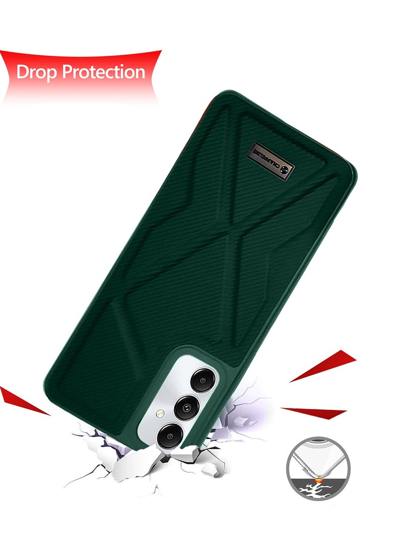 CHAPPELINE - Soft Silicone Fabric Texture Case Cover For Samsung Galaxy S24 5G 2024 Dark Green - Image 1