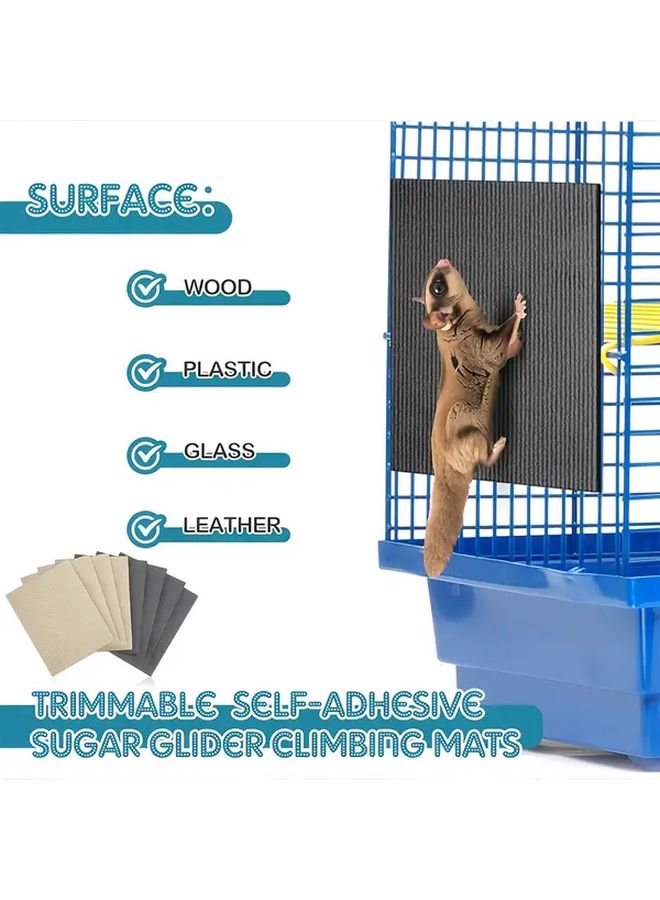 سجاد التسلق ذاتية اللصق بلون البيج للسناجب الطائرة والهامستر وخنازير غينيا - Image 3