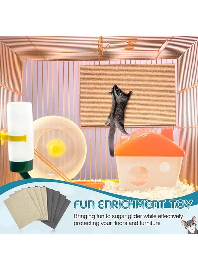 سجاد التسلق ذاتية اللصق بلون البيج للسناجب الطائرة والهامستر وخنازير غينيا - Image 5