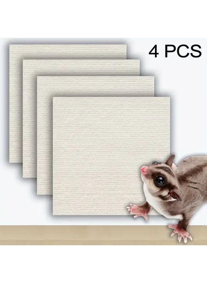 سجاد التسلق ذاتية اللصق بلون البيج للسناجب الطائرة والهامستر وخنازير غينيا - Image 1